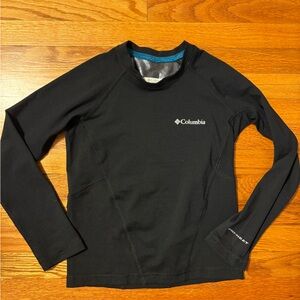 COLUMBIA Omni-heat kids base layer shirt size 4/5 black